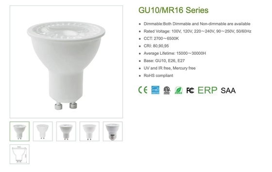 Verduisterbare en niet-verduisterbare GU10-LED-spotlights 9W 7W 5W 4W 36/45/60/120D Energiebesparend