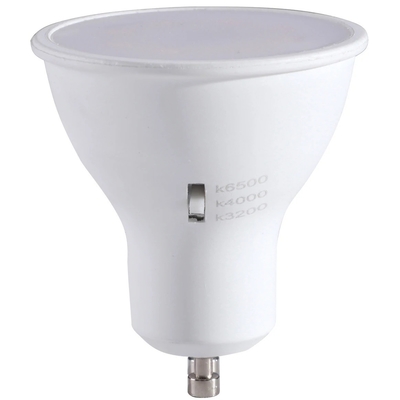 CRI 80 6W 120D GU10 Dimmable LED Spotlight met Multi CCT Selection 3000K/4000K/6500K