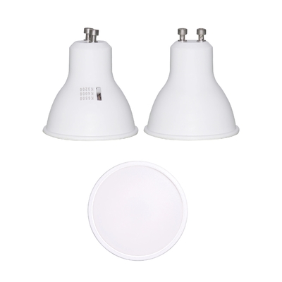 CRI 80 6W 120D GU10 Dimmable LED Spotlight met Multi CCT Selection 3000K/4000K/6500K