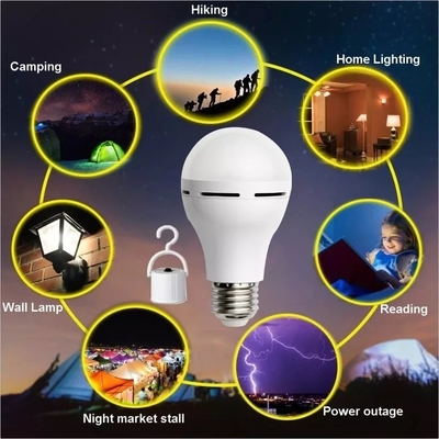 7W/10W LED noodoplaadbare E27/B22-lampen met instelbare helderheidssteun