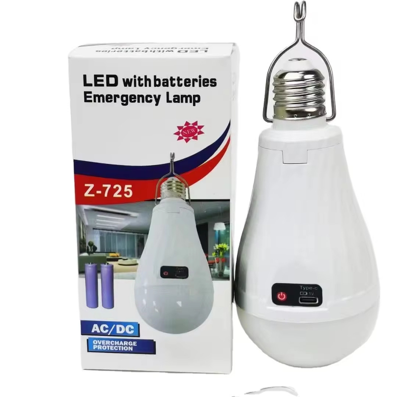 LED-lamp voor verlichtingsoplossingen 15W E27 B22 Li-ion oplaadbare accu AC/DC