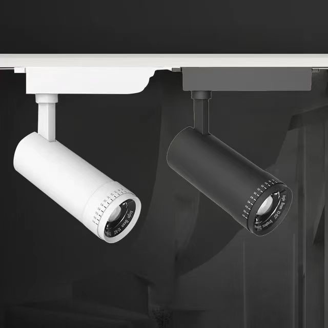 1CCT Aluminium legering Lamp lichaam 10-60 Graden Zoombaar Lens LED Focus Light Track Light