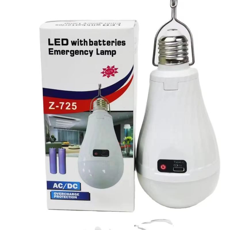 2 E27/B22 Oplaadbare LED noodlamp voor energiebesparende verlichtingsoplossingen