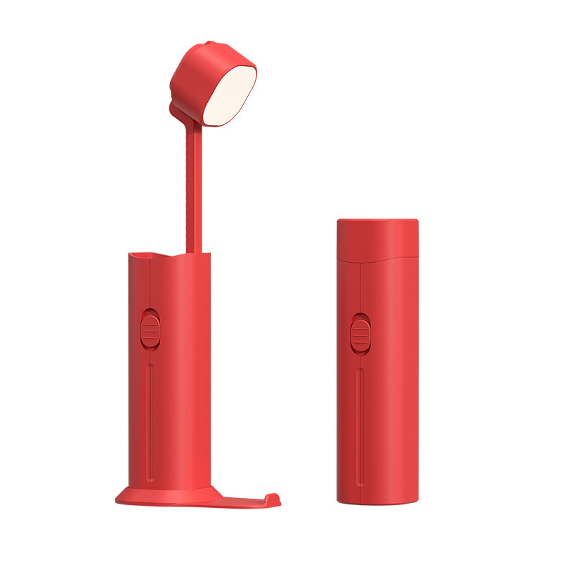 1200/5000mAH Batterij Oplaadbaar Rood Kleur USB LED Oogbescherming Tafellamp Krachtig