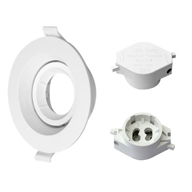 Moderne ontwerp LED-lichtbron Down Light Frame met verstelbare straalhoek en GU10-houder