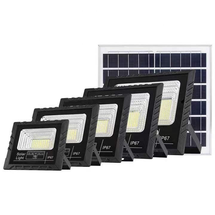 Waterdicht IP67-tijdschakelaar Zonne-LED-overstromingslicht met 50000 uur levensduur