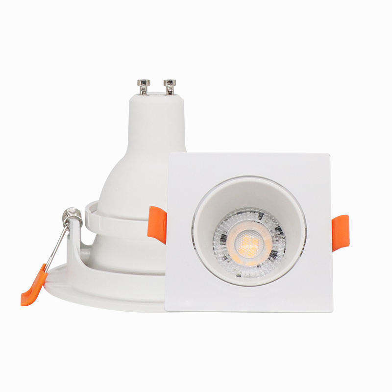 5w Mr16 Gu10 Hotel Square Mini Smart Anti Glare Plafond Verstelbaar Oppervlak Trimless Ingeburgerd Led Light Downlights