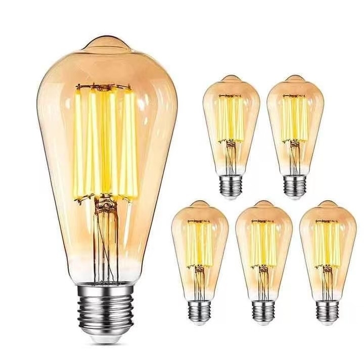 Residentiële verlichtingsoplossingen ST64 E26 7W 800LM dimbare LED-gloeilamp 3000K 120V/60Hz