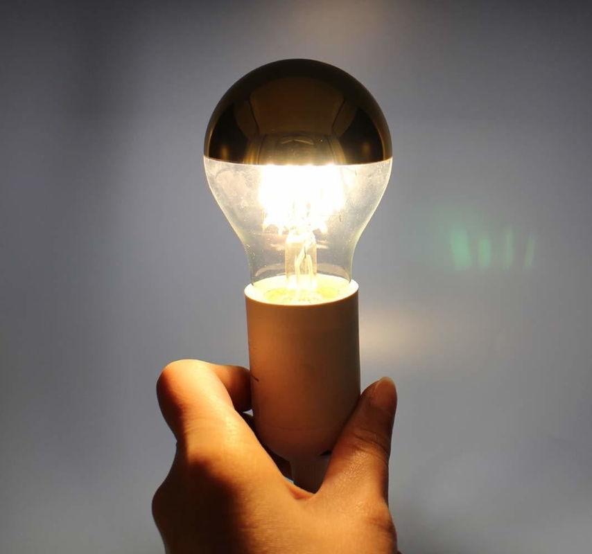 Halfchroomplatering A60 6W Warm White 2700K LED Filament Retro Bulb voor E27 basistype