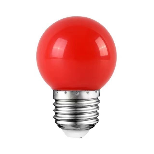 LED G45 Globe Kerstverlichting 1W Kleurrijke nacht Mini Edison E26 15W Equivalent Rode gloeilamp