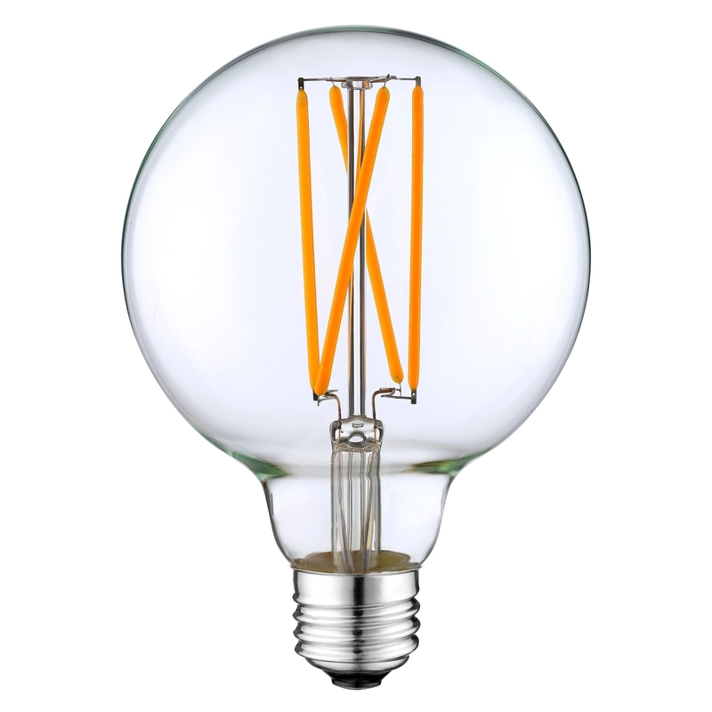 4W G125 E26 LED-globale lamp met saffierfilament voor handmatige knop en dimming