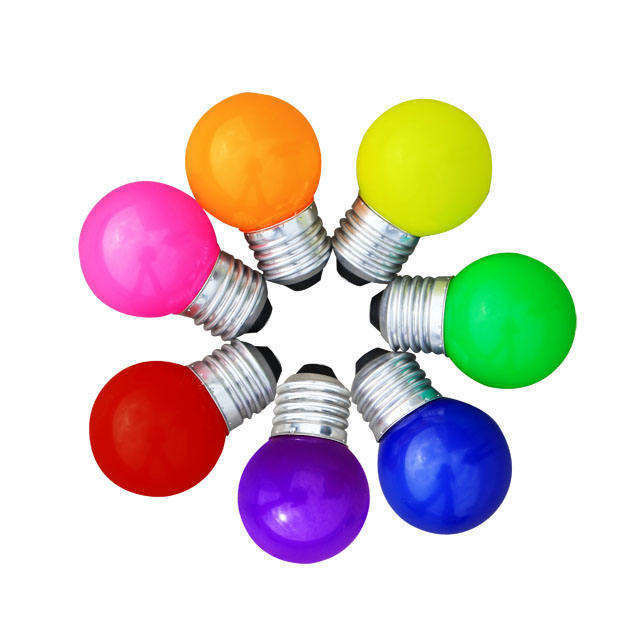 Kleurrijke LED-lampen 1W 2W G45 Golf E14 B22 E27 voor verlichting en glasmateriaalontwerp