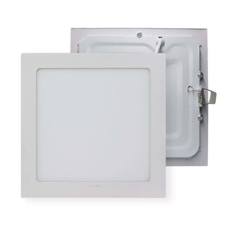 IP20 Aluminium vierkant 12 Watt ingespannen ledpaneel lichtbehuising voor prestaties