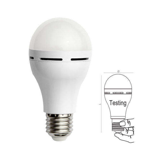 Oplaadbare 7w E27 B22 LED-lamp voor noodverlichting in 6000K Daglicht Alert