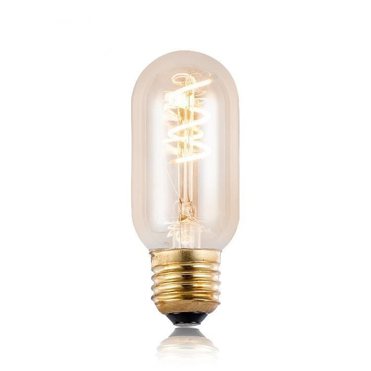 T45 3w enkel gebogen glazen gloeilamp Vintage zachte flexibele LED-lamp voor verlichting