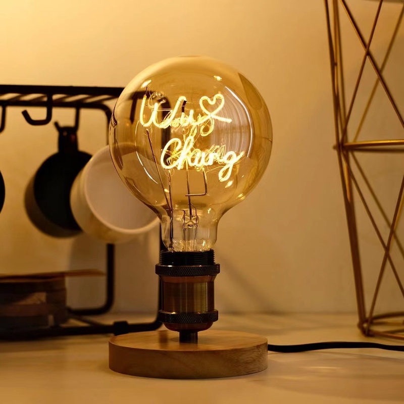 Hotel LED gloeilamp 4W G125 Series Dimmable Glass Clear Amber Base Edison gloeilamp