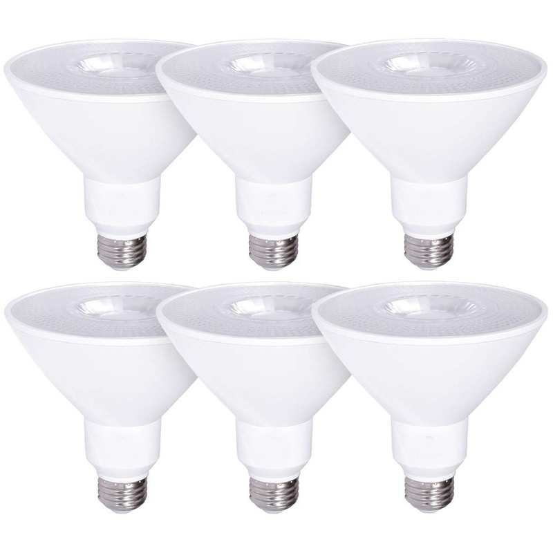Vermogen 6 Tellen Koud Wit E26 5000K LED Floodlight Spotlight Lamp voor buitenverlichting