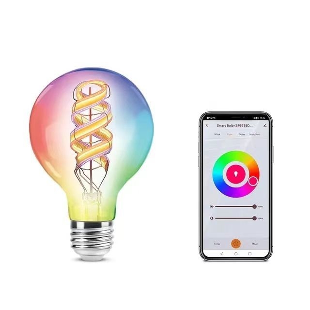 2200K-6500K Kleurveranderende gloeilamp met draadloos Bluetooth en TUYA APP-besturing