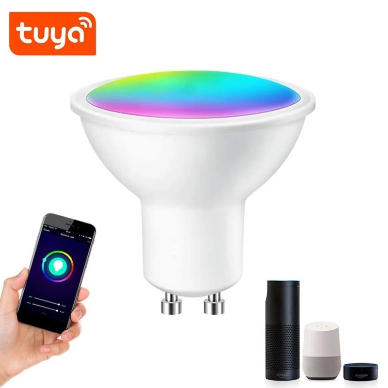 Smart WiFi GU10/MR16 Spot Bulb met Google Alexa en dimming ondersteuning