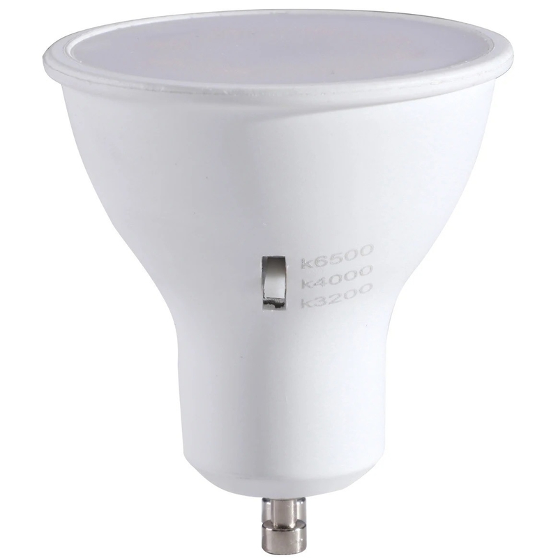 CRI 80 6W 120D GU10 Dimmable LED Spotlight met Multi CCT Selection 3000K/4000K/6500K